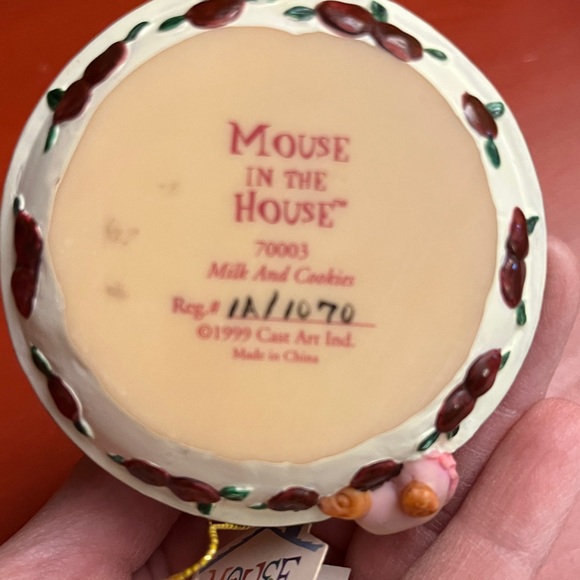 Mouse in the House vintage collectible. Milk and Cookies - Picture 2 of 4